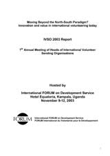 IVSO 2003 Report